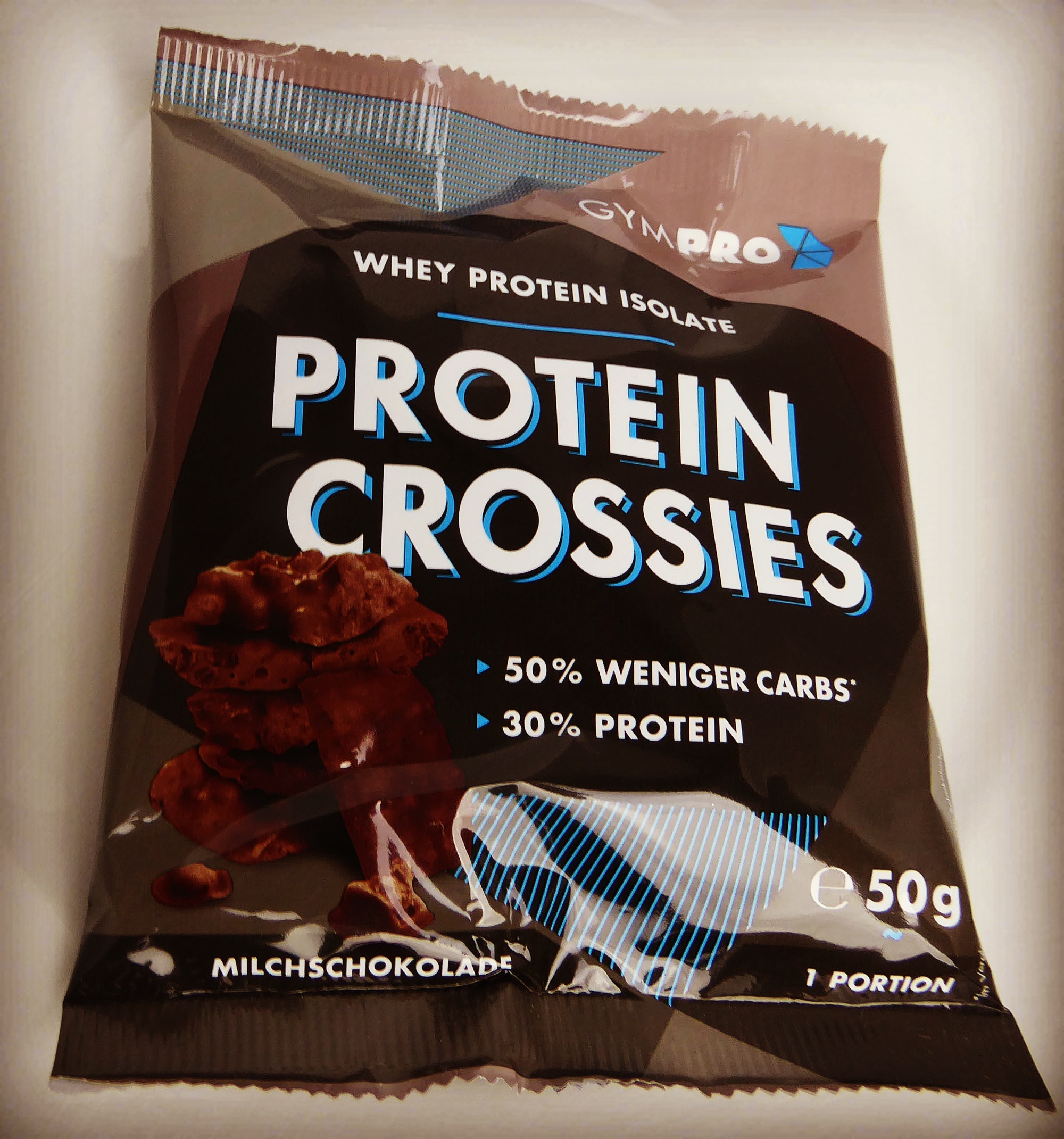 GymPro Protein Crossies Milchschokolade Proteinriegel Eiweiß Eiweißriegel